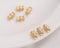 10pcs 7x4.5mm 14K Real Gold Plated Brass Retro Vase shaped Bead Spacers, Gold Plated Brass Bead Caps DIY Spacer bead Making Pendant Supplies