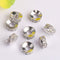 10pcs Gold Electroplated Copper Micro Pave Cubic Zirconia Round Spacer Beads, DIY Bracelet/Necklace Jewelry Findings Material