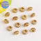 10Pcs 18K Gold Electroplated Copper Micro Pave Cubic Zirconia Round Spacer Beads, DIY Bracelet / Necklace Jewelry Findings Material