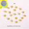 20pcs Gold Electroplated Copper Micro Pave Cubic Zirconia Round Spacer Beads, DIY Bracelet/Necklace Jewelry Findings Material