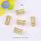 10pcs Gold-Tone Rotating Screw Clasp with Cubic Zirconia Inlay, Slim Waist Spacer Bead & Pearl Button, DIY Necklace Clasp Jewelry Findings