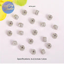20pcs Gold Electroplated Copper Micro Pave Cubic Zirconia Round Spacer Beads, DIY Bracelet/Necklace Jewelry Findings Material
