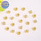 20pcs Gold Electroplated Copper Micro Pave Cubic Zirconia Round Spacer Beads, DIY Bracelet/Necklace Jewelry Findings Material