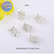 14K Gold- Spacer Beads with Micro Pave Cubic Zirconia, Slim Waist Flower Cap Spacer Beads, DIY Bracelet & Necklace Beading Jewelry Findings