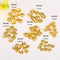 100pc Snowflake-Shaped Metal Flower Bead Caps & Petals, DIY Jewelry Spacer Beads, Beading Flower Caps Spacer Slices, Gold-Filled Accessories