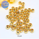 100pcs Seamless Round Ball Beads Spacer for Jewelry Making Findings