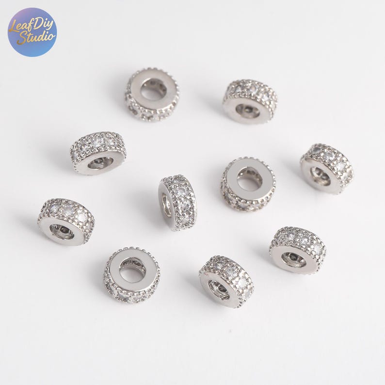 10Pcs 6mm Gold Plated brass Spacer Beads,Hollow Out beads,Flat Round Beads,Cake Beads,Focal Cat Eye Beads, DIY Craft Supplies