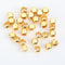 100pcs Gold Plated Brass Geometric Rectangle Spacer Beads DIY Necklace and Bracelet Jewelry Making Supplies, Gold Loose Beads Square Beads