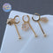 10pcs CZ Pave Zircon-Inlaid Bowknot Tassel Planet Flower Pendant/Charm - DIY Pearl Necklace & Earring Jewelry Accessories
