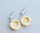 20pcs Stainless Steel wood Earrings Blanks,wood Earrings Base Settings