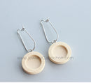 20pcs Stainless Steel wood Earrings Blanks,wood Earrings Base Settings