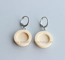 20pcs Stainless Steel wood Earrings Blanks,wood Earrings Base Settings