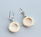 20pcs Stainless Steel wood Earrings Blanks,wood Earrings Base Settings