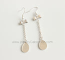 10pcs Stainless Steel Bezel Earrings Studs Settings, Earrings Blanks,Earrings Base