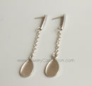 10pcs Stainless Steel Bezel Earrings Studs Settings, Earrings Blanks,Earrings Base