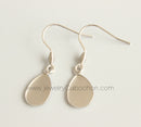 20pcs Stainless Steel 10x14mm/13x18mm/ 18x25mm Teardrop Bezel Settings Earring Blanks Earrings Base