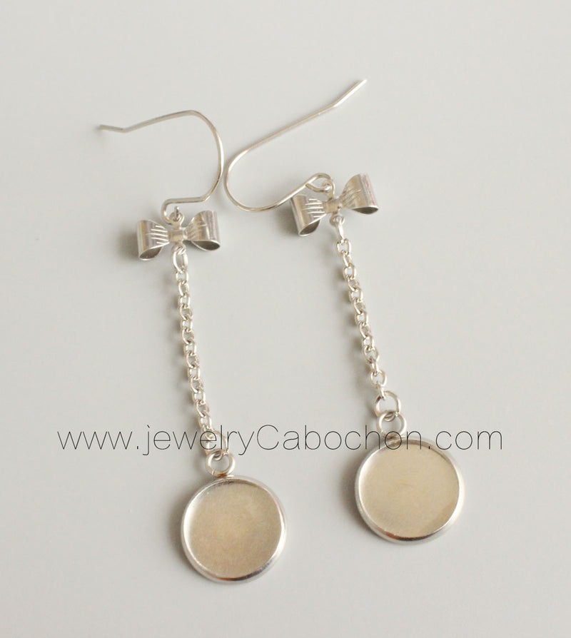 10pcs Surgical Stainless Steel Bezel Earring Studs Settings, Earrings Blanks,earrings Base
