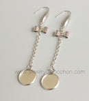10pcs Surgical Stainless Steel Bow Bezel Earring Studs Settings, Earrings Blanks,earrings Base