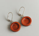 20pcs Stainless Steel wood Earrings Blanks,wood Earrings Base Settings
