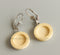 20pcs Stainless Steel wood Earrings Blanks,wood Earrings Base Settings