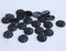 20pcs  12mm Faux Druzy Resin Cabochons, black Glitter Resin Cabochons