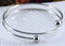 5pcs 316L Stainless Steel Adjustable Bangle 65mm Adjustable Wire Bangle bracelet