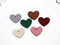 20pcs wood Bezel Earring Studs, heart Earring Blanks