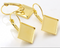 20pcs square Brass 16mm 18mm 20mm 25mm Earrings Blanks,Earrings Settings Base,Earrings trays