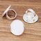 10pcs Brass 25mm Ring Base Blanks,ing Settings, Ring Round Bezel
