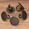 10pcs Brass 25mm Ring Base Blanks,ing Settings, Ring Round Bezel