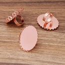 10pcs Brass Ring 13x18mm /18x25mm /30x40mm Base Blanks,Adjustable Ring Settings
