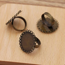 10pcs Brass 12mm / 14mm / 16mm / 18mm / 20mm / 25mm Ring Base Blanks Ring Settings