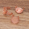 10pcs Adjustable Ring Blank with Base Setting, Crown Ring Settings, Round Ring Blanks