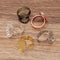 10pcs Brass Ring 13x18mm /18x25mm /30x40mm Base Blanks,Adjustable Ring Settings
