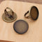 10pcs Brass Ring Base Blanks,Ring Settings,25mm Round Bezel Settings