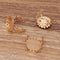 10pcs Adjustable Ring Blank with Base Setting, Crown Ring Settings, Round Ring Blanks