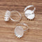 10pcs Brass oval Ring 13x18mm /18x25mm Base Blanks,Adjustable Ring Settings