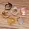 Brass oval Ring 13x18mm /18x25mm /30x40mm Base Blanks,Adjustable Ring Settings