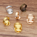 Brass oval Ring 13x18mm /18x25mm /30x40mm Base Blanks,Adjustable Ring Settings