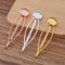 20pcs Hair Clips 12mm Bezel, Cabochon Base Blank Hairpin, Hair Clips, Blank Bobby Pins Tray, Hair Accessories