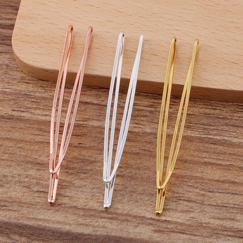 20pcs Hair Clips 12mm Bezel, Cabochon Base Blank Hairpin, Hair Clips, Blank Bobby Pins Tray, Hair Accessories