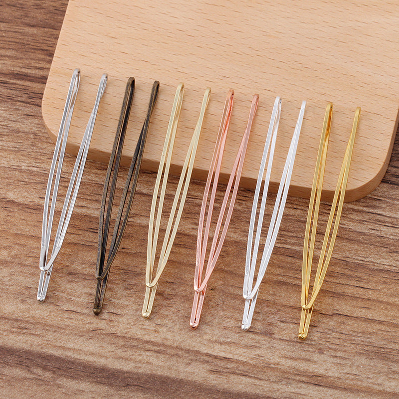 20pcs Hair Clips 12mm Bezel, Cabochon Base Blank Hairpin, Hair Clips, Blank Bobby Pins Tray, Hair Accessories