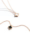 Stainless steel four-leaf clover necklace, Student female model simple clavicle chain jewelry, all-match non-fading pendant