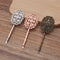 20pcs brass plating  Bobby Pins Leaves Flower Filigree Pad, Flower Hair Findings, Hair Accessories