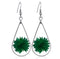 Handmade resin dried flower earrings