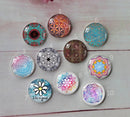 Handmade Round Photo Glass Cabochon Pattern A271