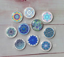 Handmade Round Photo Glass Cabochon Pattern A308