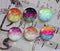 Handmade Round Photo Glass Cabochon Glitter A310
