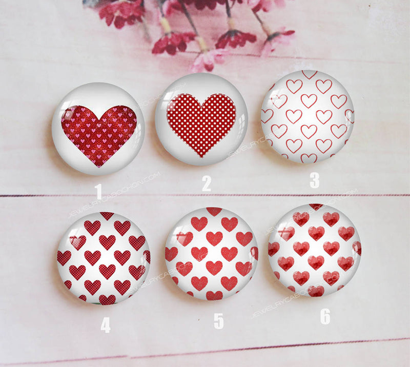 Handmade Round Photo Glass Cabochon geometric A332