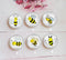 Handmade Round Photo Glass Cabochon Cartoon-honey A343